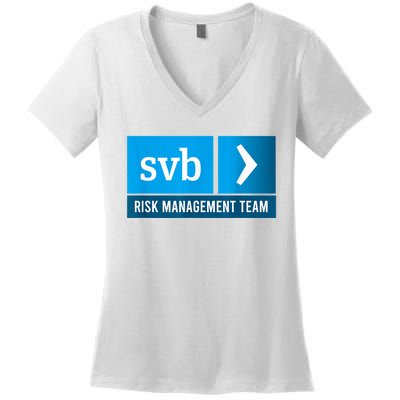 SVB Risk Management Team Svb Risk Management Department Women's V-Neck T-Shirt