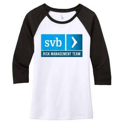 SVB Risk Management Team Svb Risk Management Department Women's Tri-Blend 3/4-Sleeve Raglan Shirt