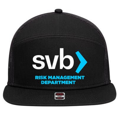 SVB Risk Management Team Svb Risk Management Department 7 Panel Mesh Trucker Snapback Hat
