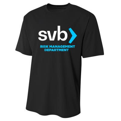 SVB Risk Management Team Svb Risk Management Department Performance Sprint T-Shirt