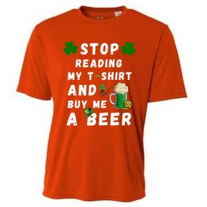 Stop Reading My Cute Gift St Patrick Gift For St Patrick's Day Gift Cooling Performance Crew T-Shirt