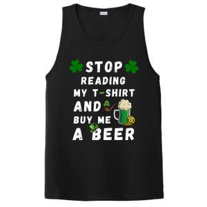 Stop Reading My Cute Gift St Patrick Gift For St Patrick's Day Gift PosiCharge Competitor Tank