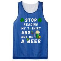 Stop Reading My Cute Gift St Patrick Gift For St Patrick's Day Gift Mesh Reversible Basketball Jersey Tank