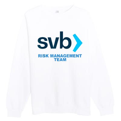 SVB Risk Management Team Svb Risk Management Department Premium Crewneck Sweatshirt