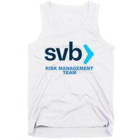 SVB Risk Management Team Svb Risk Management Department Tank Top