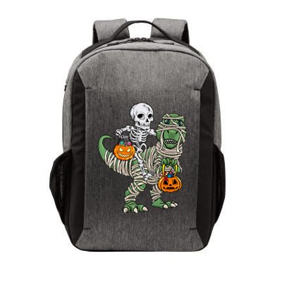 Skeleton Riding Mummy Dinosaur T Rex Halloween Gift Hoodie Vector Backpack