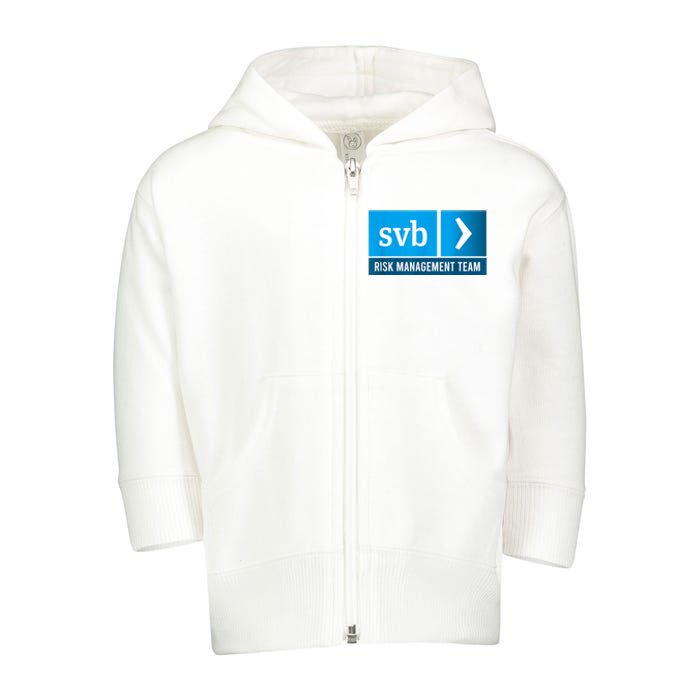 SVB Risk Management Team Svb Risk Management Department Toddler Zip Fleece Hoodie