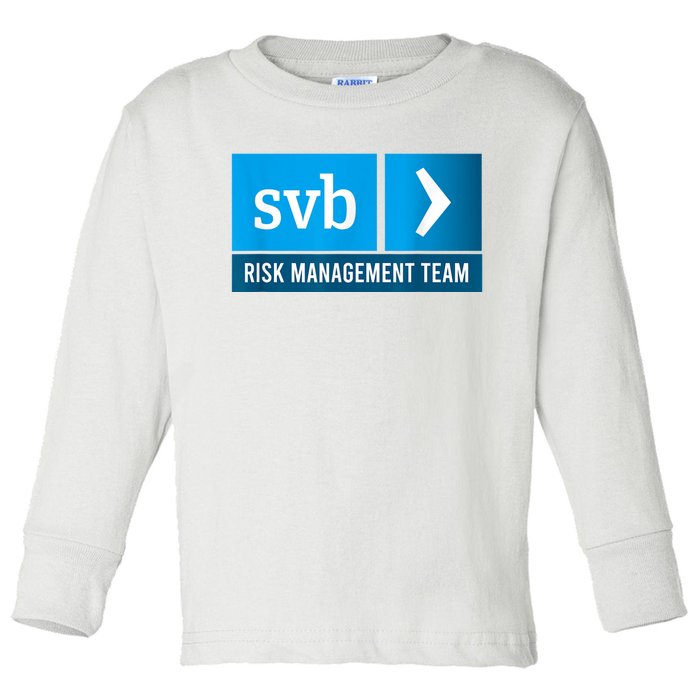 SVB Risk Management Team Svb Risk Management Department Toddler Long Sleeve Shirt