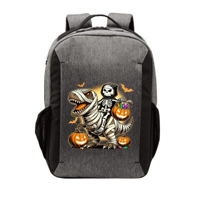Skeleton Riding Mummy Dinosaur Halloween Pumpkin Cool Gift Vector Backpack