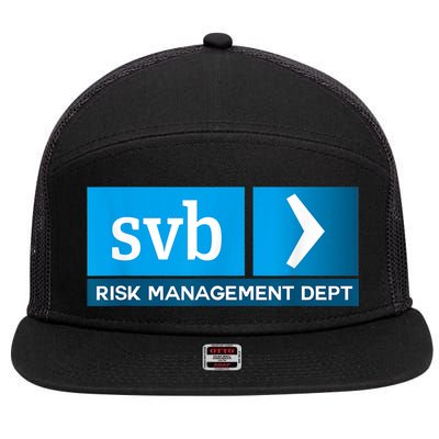 SVB Risk Management Team Svb Risk Management Department 7 Panel Mesh Trucker Snapback Hat