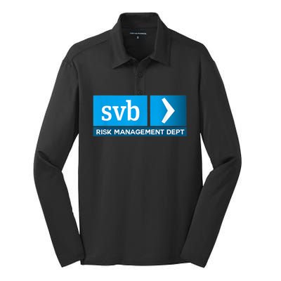 SVB Risk Management Team Svb Risk Management Department Silk Touch Performance Long Sleeve Polo