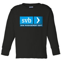 SVB Risk Management Team Svb Risk Management Department Toddler Long Sleeve Shirt