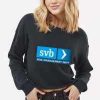 SVB Risk Management Team Svb Risk Management Department Cropped Pullover Crew