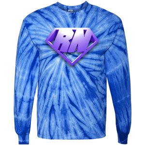 Super Registered Nurse Cool Gift Tie-Dye Long Sleeve Shirt