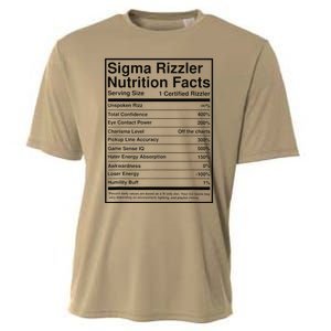 Sigma Rizzler Nutrition Facts W Rizz Meme Funny Gen Z Cooling Performance Crew T-Shirt