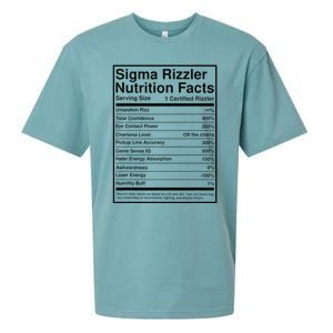 Sigma Rizzler Nutrition Facts W Rizz Meme Funny Gen Z Sueded Cloud Jersey T-Shirt