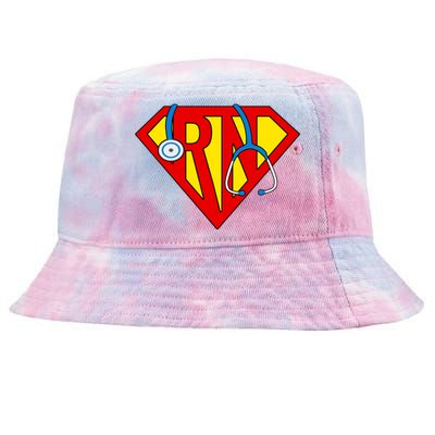 Super RN Nurse Register Nurse Halloween Costume Tie-Dyed Bucket Hat