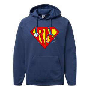 Super RN Nurse Register Nurse Halloween Costume Performance Fleece Hoodie