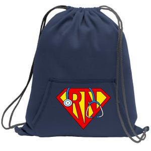 Super RN Nurse Register Nurse Halloween Costume Sweatshirt Cinch Pack Bag