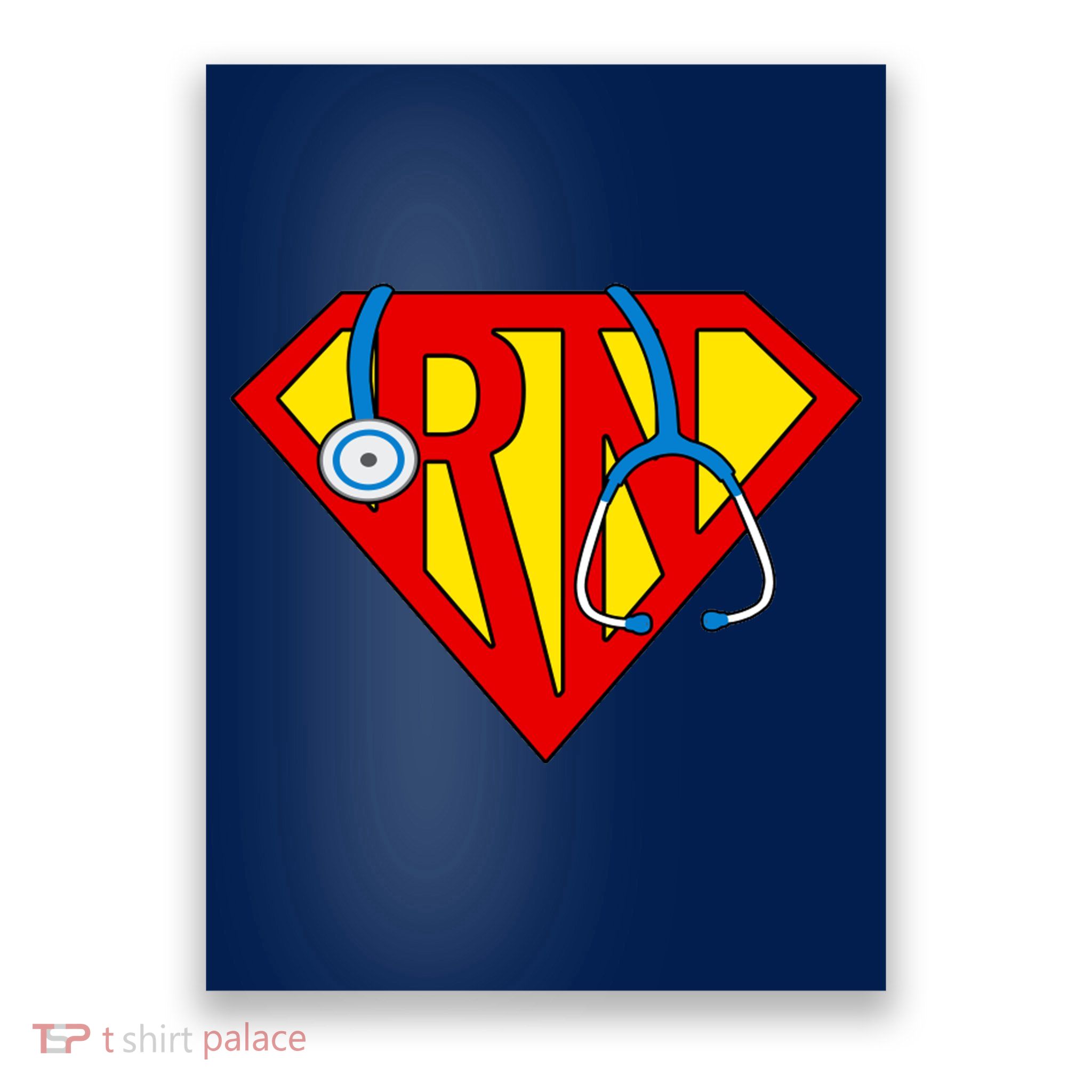 Super RN Nurse Register Nurse Halloween Costume Poster
