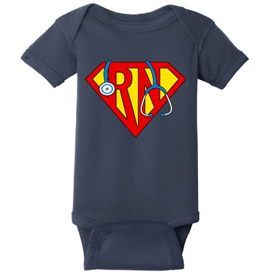 Super RN Nurse Register Nurse Halloween Costume Baby Bodysuit