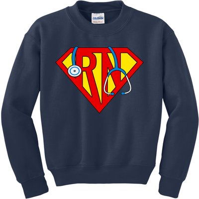 Super RN Nurse Register Nurse Halloween Costume Kids Sweatshirt