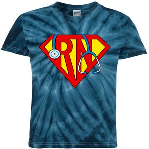 Super RN Nurse Register Nurse Halloween Costume Kids Tie-Dye T-Shirt