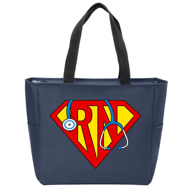 Super RN Nurse Register Nurse Halloween Costume Zip Tote Bag