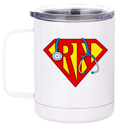 Super RN Nurse Register Nurse Halloween Costume 12 oz Stainless Steel Tumbler Cup