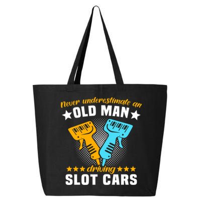 Slot Racing Never Understimate Old Driving Slot Car Gift 25L Jumbo Tote