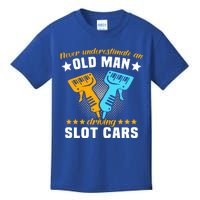 Slot Racing Never Understimate Old Driving Slot Car Gift Kids T-Shirt