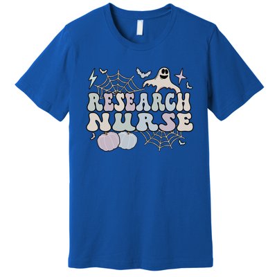 Spooky Research Nurse Halloween Research Nursing Great Gift Premium T-Shirt