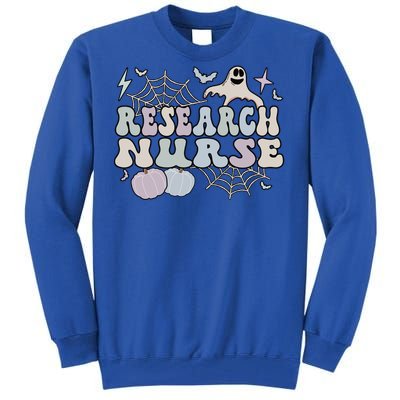 Spooky Research Nurse Halloween Research Nursing Great Gift Tall Sweatshirt