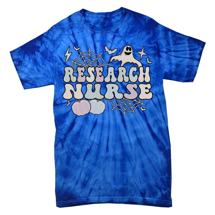 Spooky Research Nurse Halloween Research Nursing Great Gift Tie-Dye T-Shirt