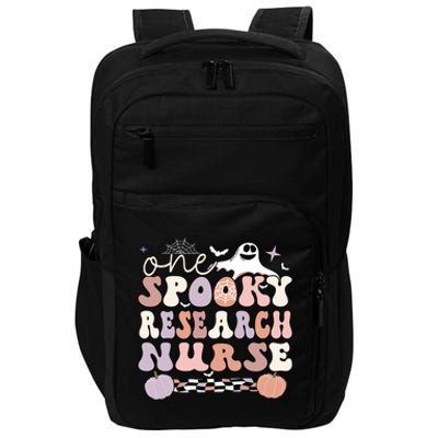 Spooky Research Nurse Halloween Research Nursing Gift Impact Tech Backpack