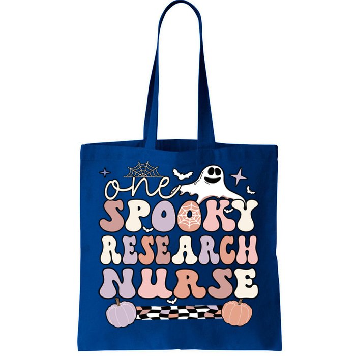 Spooky Research Nurse Halloween Research Nursing Gift Tote Bag