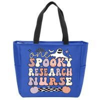 Spooky Research Nurse Halloween Research Nursing Gift Zip Tote Bag