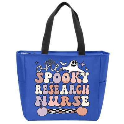 Spooky Research Nurse Halloween Research Nursing Gift Zip Tote Bag