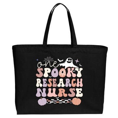 Spooky Research Nurse Halloween Research Nursing Gift Cotton Canvas Jumbo Tote