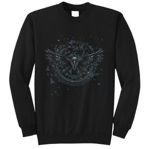 Scandinavian Raven Nordic Mythology Valhalla Odin Viking Sweatshirt