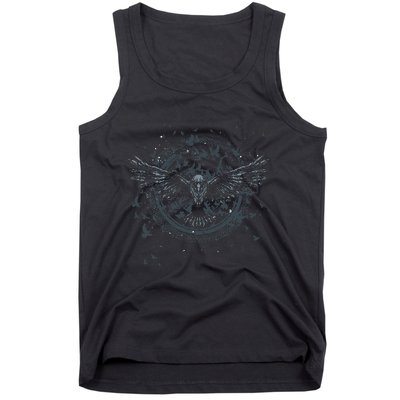 Scandinavian Raven Nordic Mythology Valhalla Odin Viking Tank Top