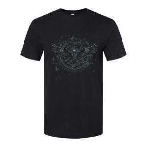 Scandinavian Raven Nordic Mythology Valhalla Odin Viking Softstyle CVC T-Shirt