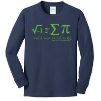 Science Rational National Pi Day Nerdy Fun Mathematics New Kids Long Sleeve Shirt