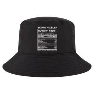 Sigma Rizzler Nutrition Facts Funny Rizz Brainrot Meme Cool Comfort Performance Bucket Hat