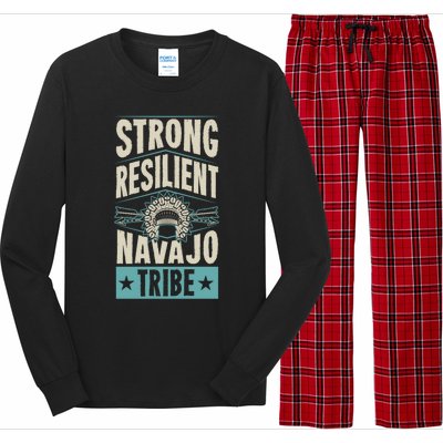 Strong Resilient Navajo Tribe Pride Native Tribal Pattern Funny Gift Long Sleeve Pajama Set