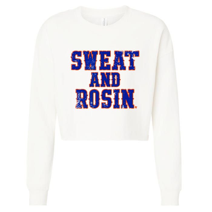 Sweat & Rosin New York Baseball Cropped Pullover Crew