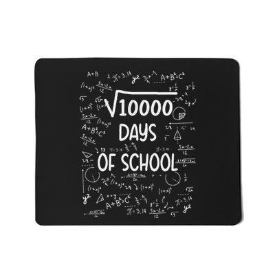 Square Root Of 10000 Math 100 Days Of School Teacher Student Mousepad