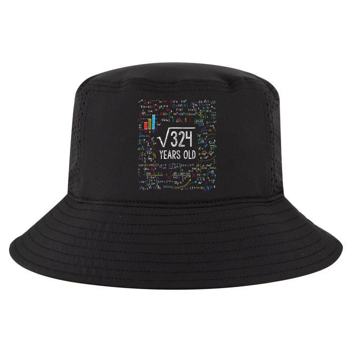 Square Root Of 324 18th Birthday 18 Year Old Gifts Math Bday Cool Comfort Performance Bucket Hat