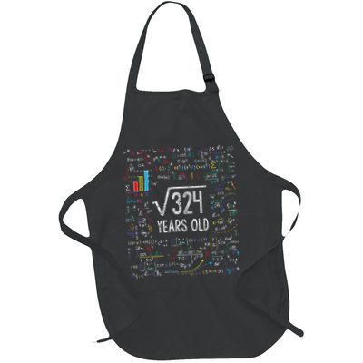Square Root Of 324 18th Birthday 18 Year Old Gifts Math Bday Apron