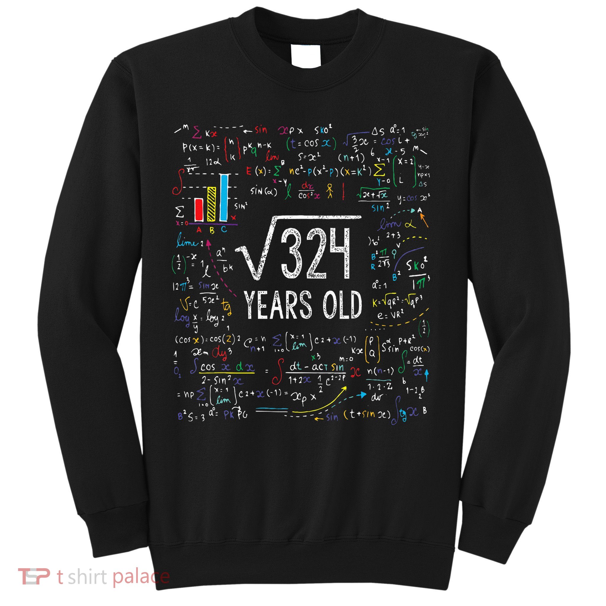 Square Root Of 324 18th Birthday 18 Year Old Gifts Math Bday Sweatshirt